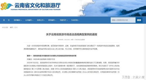 西双版纳旺景旅行社被罚 旅游业务强制购物再引关注